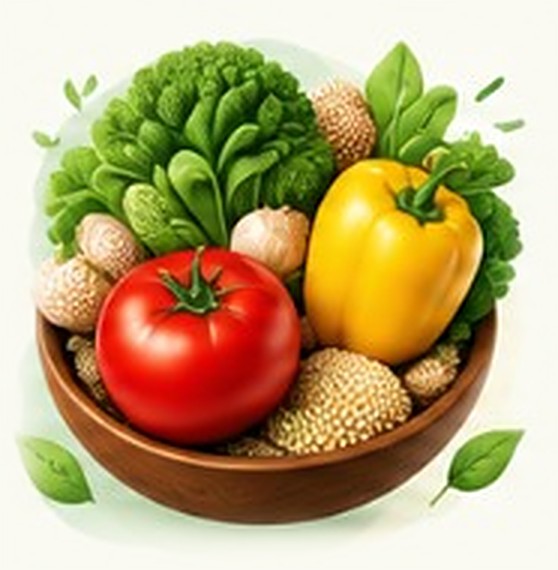 Bowl of fresh vegetables