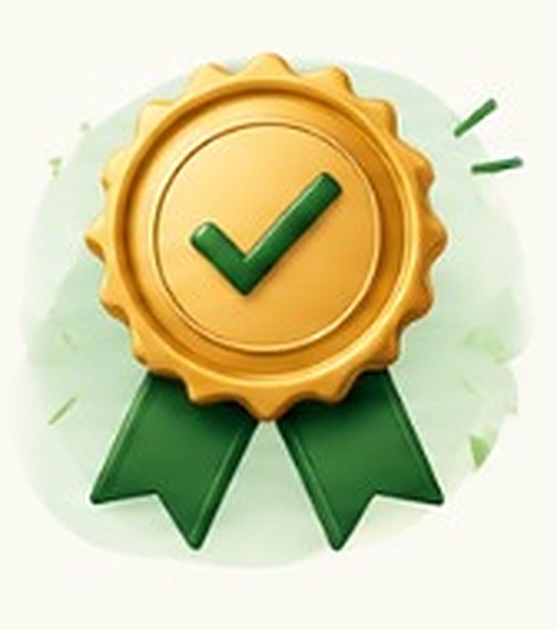 Gold quality badge